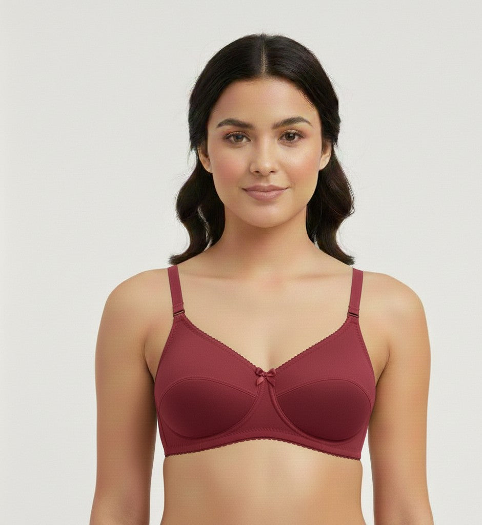 Silky-Smooth Jersey Knit Bra | Wire-Free/Underwire Non-Padded Everyday Lingerie