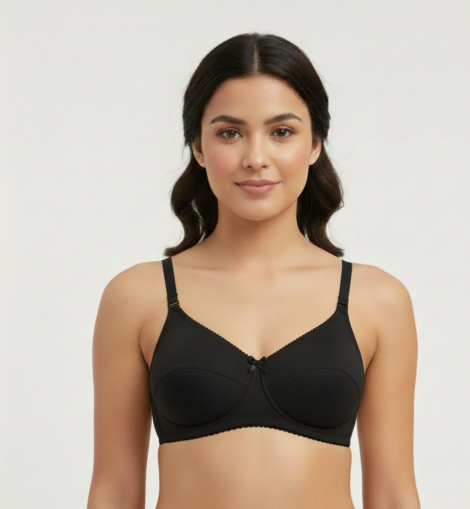 Silky-Smooth Jersey Knit Bra | Wire-Free/Underwire Non-Padded Everyday Lingerie