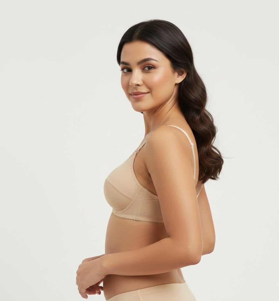 Silky-Smooth Jersey Knit Bra | Wire-Free/Underwire Non-Padded Everyday Lingerie