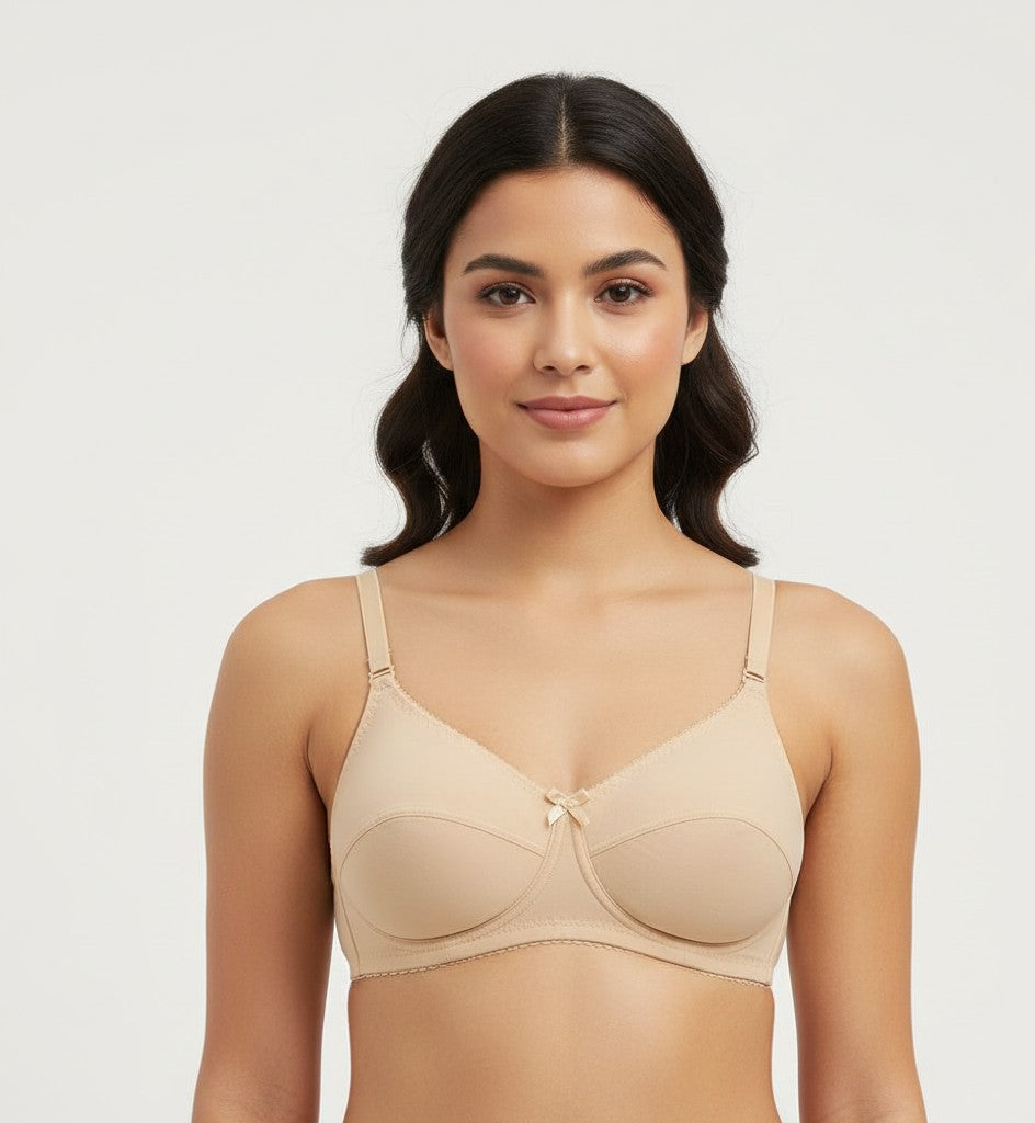Silky-Smooth Jersey Knit Bra | Wire-Free/Underwire Non-Padded Everyday Lingerie