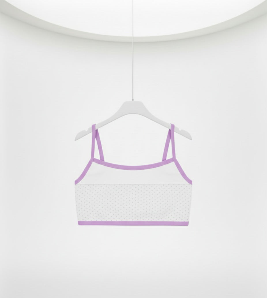 Pack Of 3|Spaghetti Strap Polka Dot Bralette