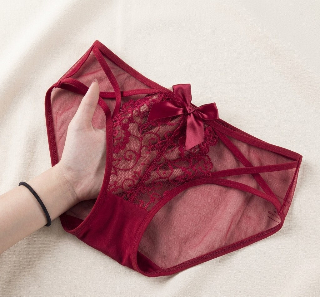 Pack Of 2 | Criss-Cross Strappy Bow Panties