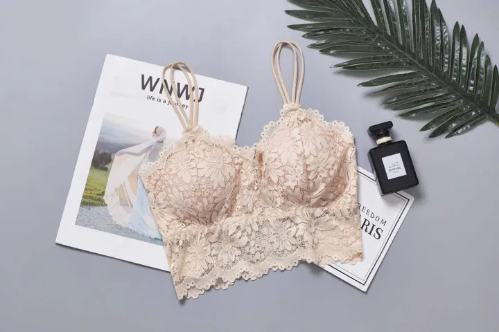 Floral Lace Longline Bralette