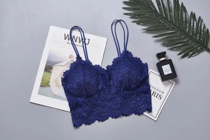 Floral Lace Longline Bralette