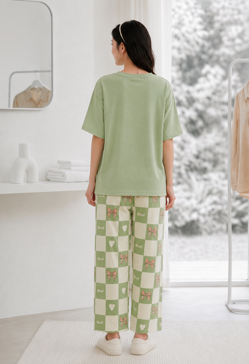 Wear Ease "Mint Bliss Pajama Set