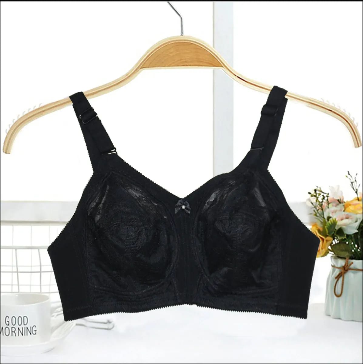 Doreen |Women's Full Coverage Non-Padded Lace Comfort Bra