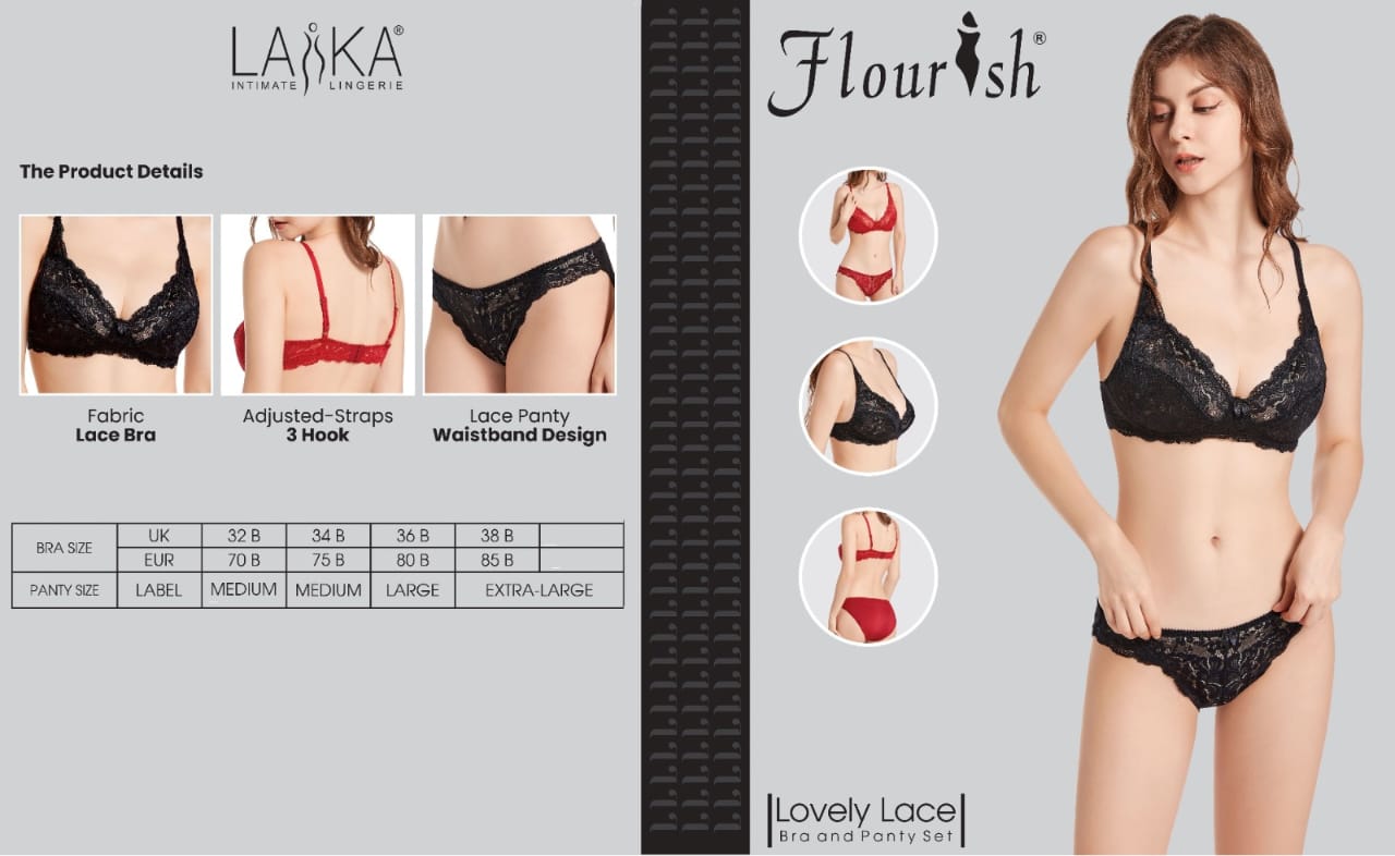 Flourish Lovely Lace Bra Set