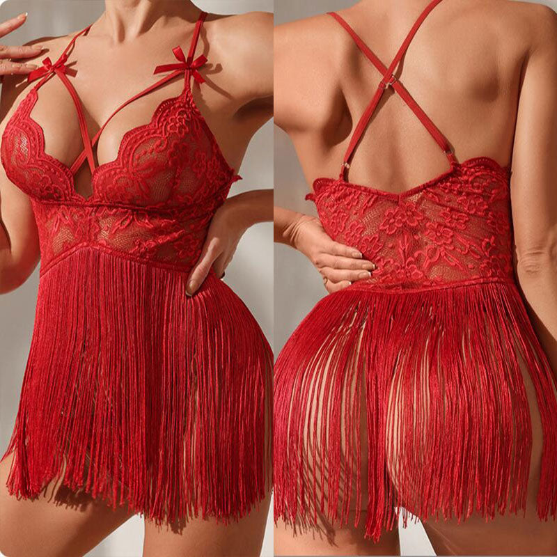 Floral Fringe Lingerie