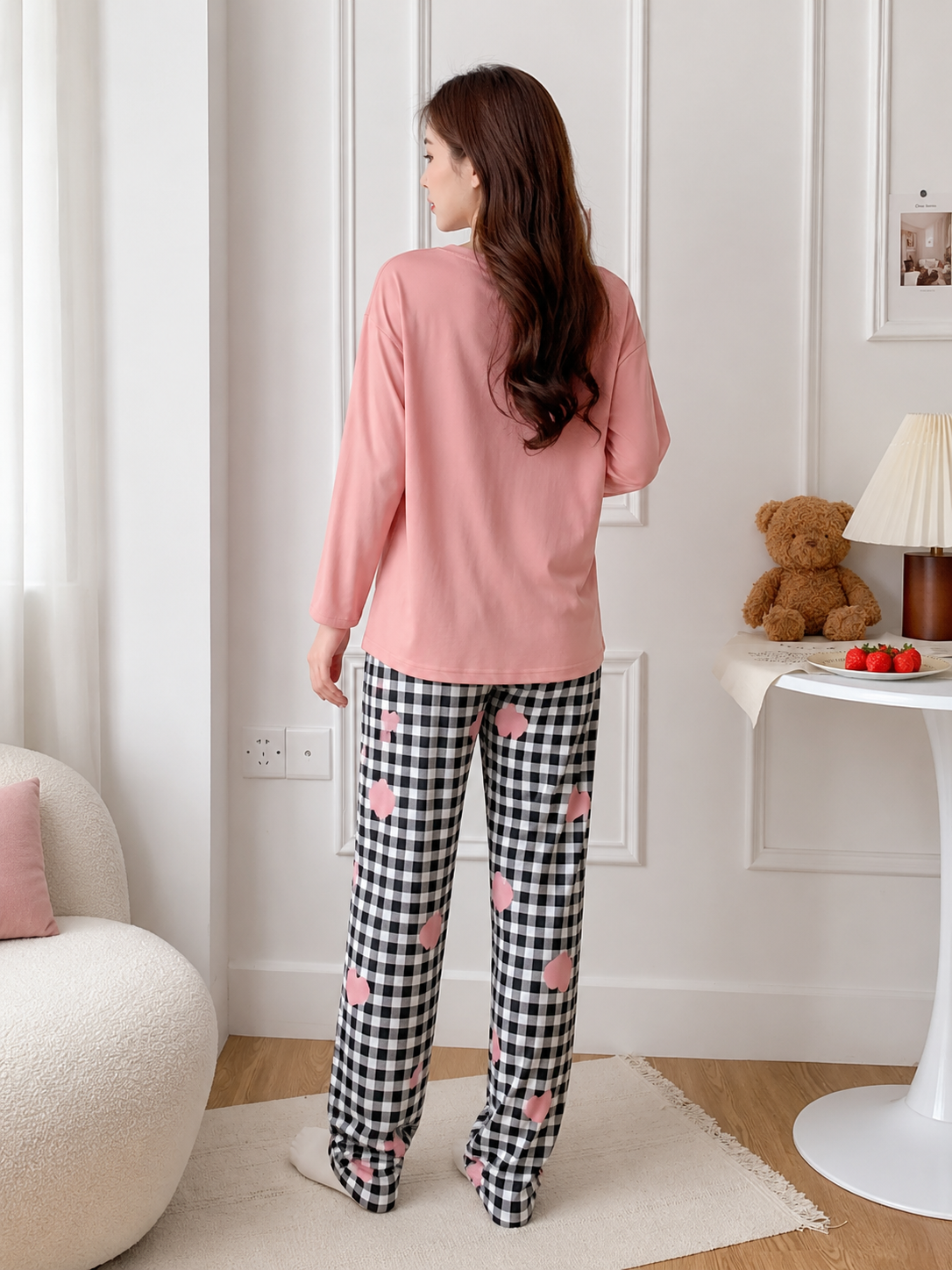 WearEase Loving Hearts Pajama Set