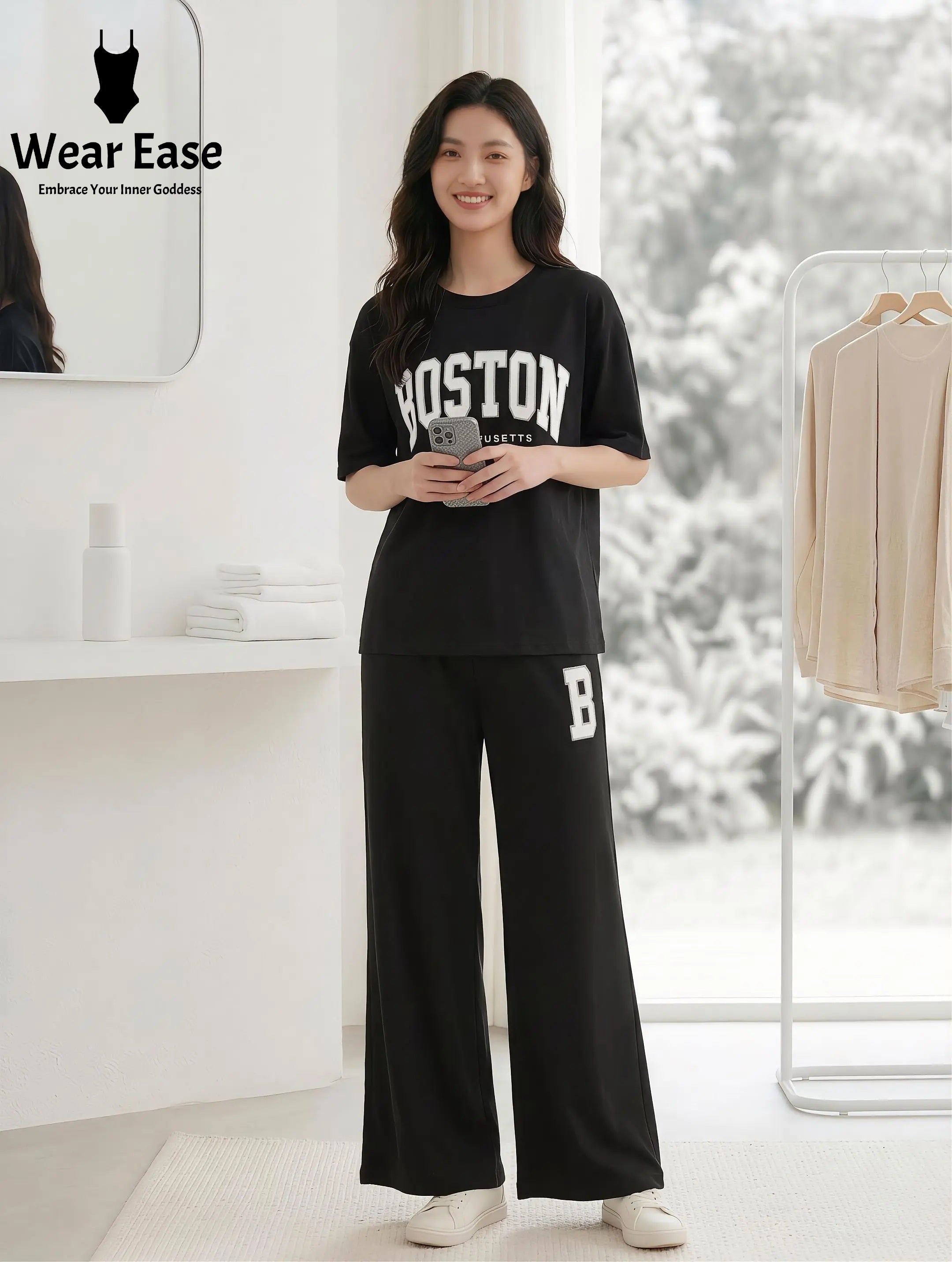 Wear Ease "Boston" Palazzo Lounge Set