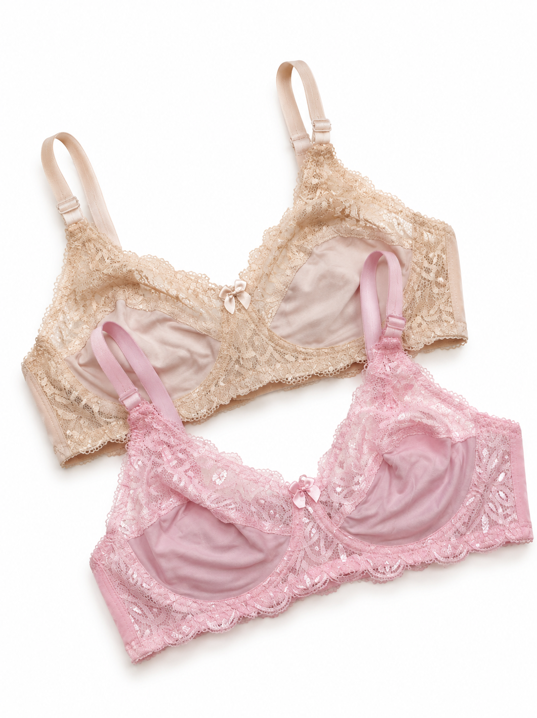 Soft Mesh Lace Support Bra