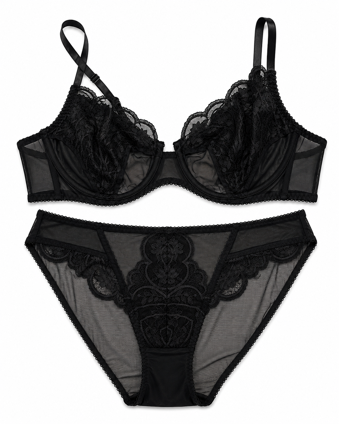Non Padded-Wired Bra Set-BloomWire