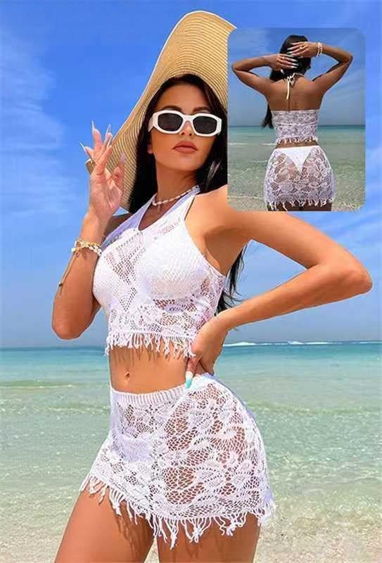 Bikini Cover-Up Co-ord Set With Bra & Panty