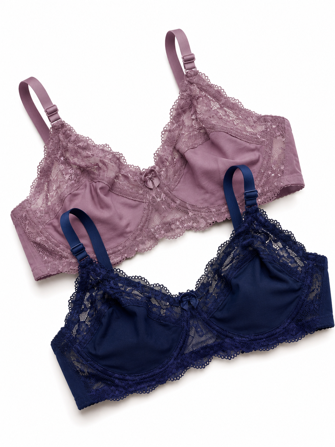 Soft Mesh Lace Support Bra