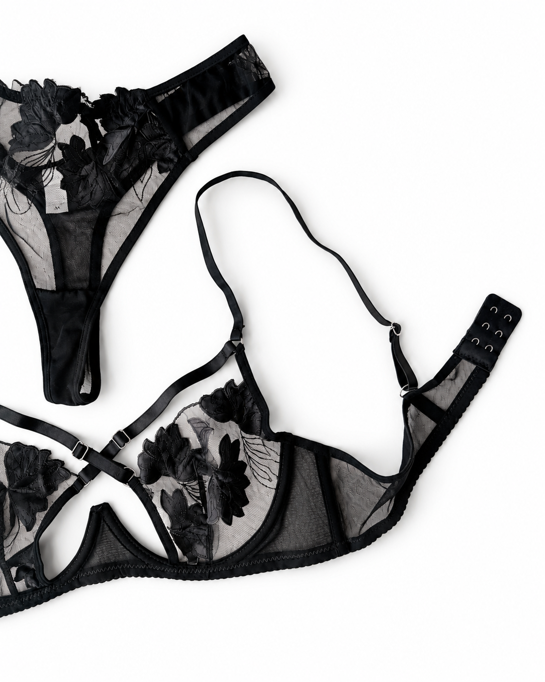 Lace Muse Strappy- Non Padded Bra Set