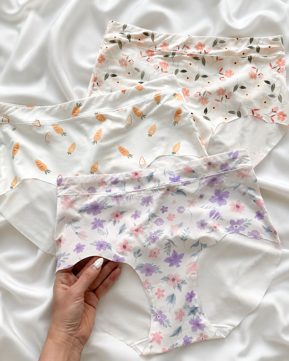 Floral Comfort Seamless Panty Pack (Pack of 3)