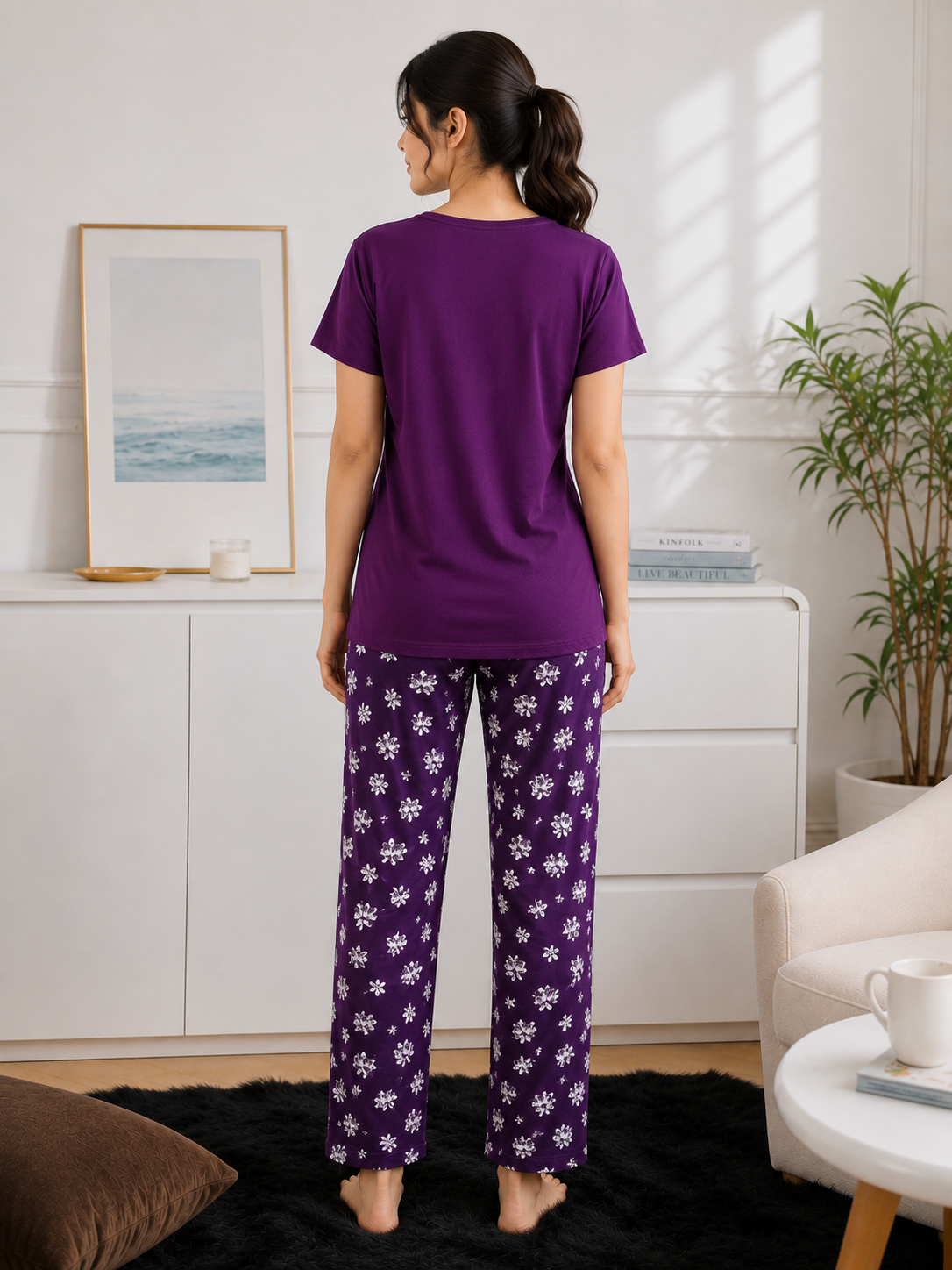 Lavender Petals — Cotton PJs Set