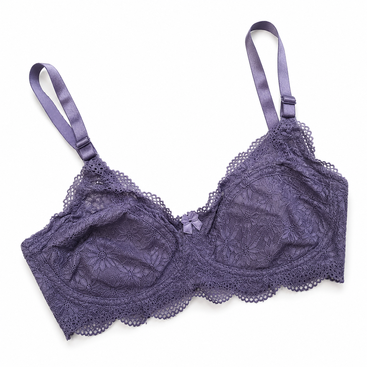 Floral Mesh Lace Non Padded Bra