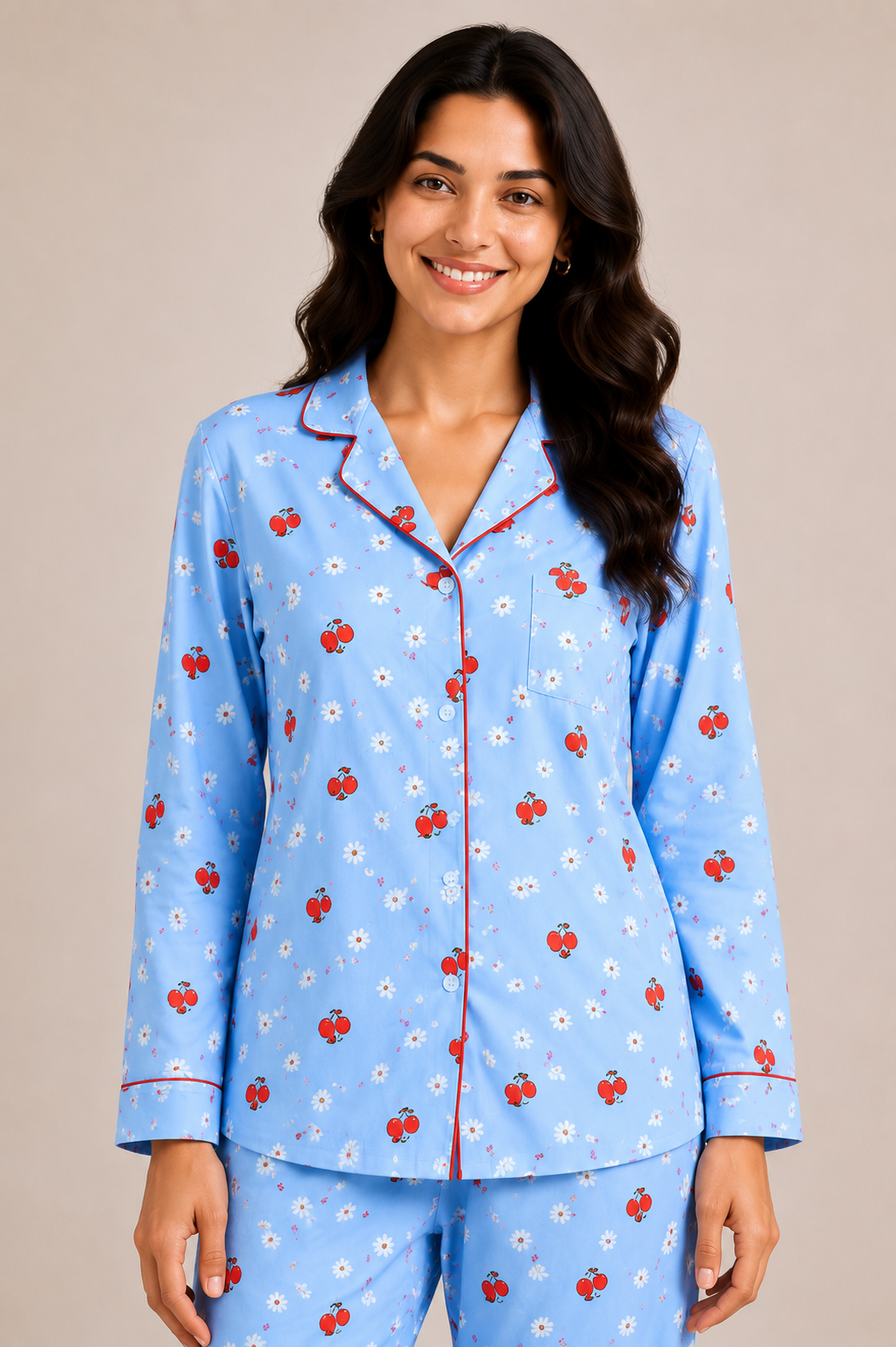 Cherry Blossom – Linen PJ Set