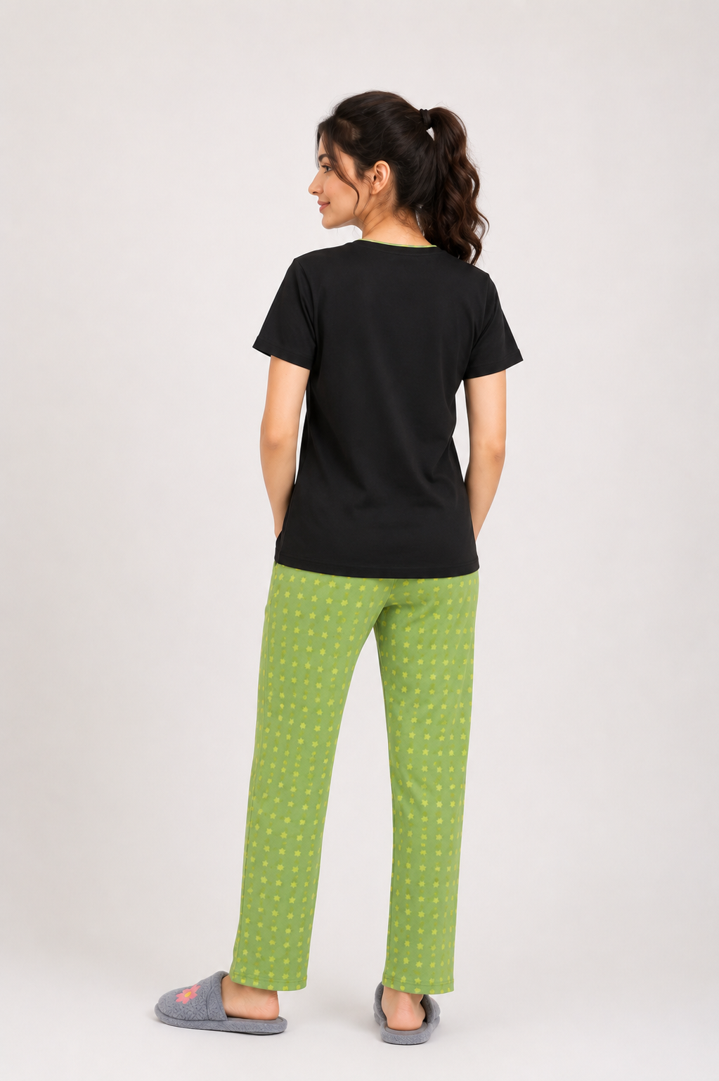 Green Glow – Cotton PJ Set
