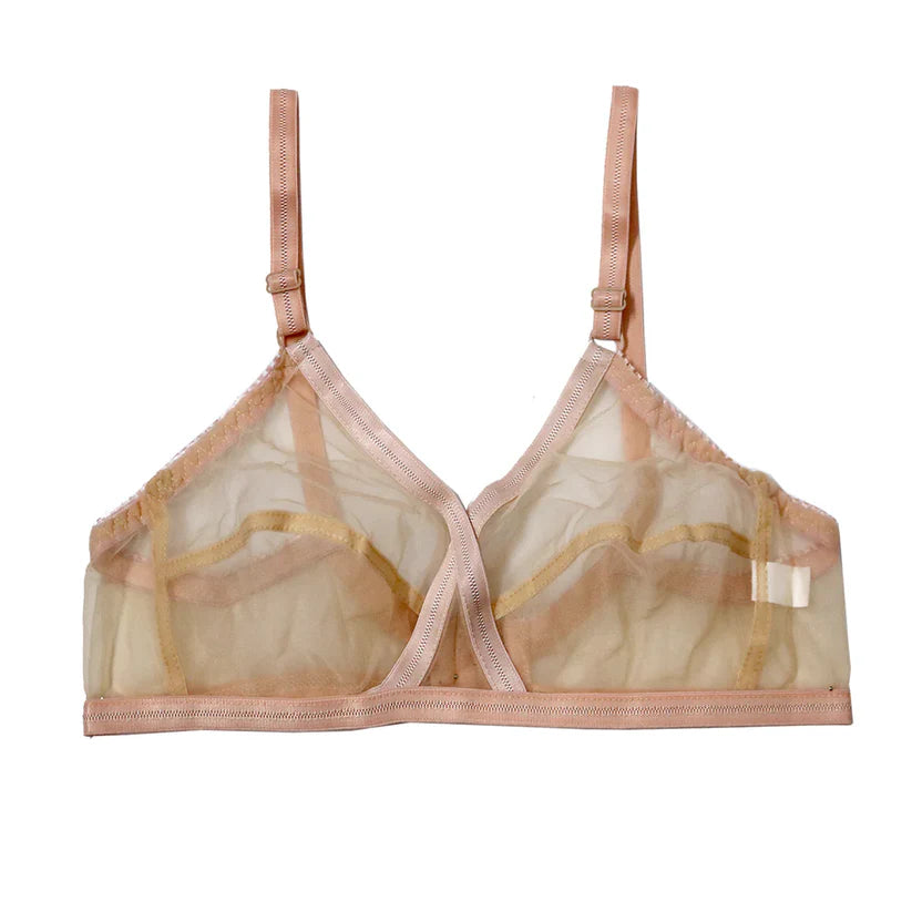 Pack OF 2| Soft Full Net Transparent Bra