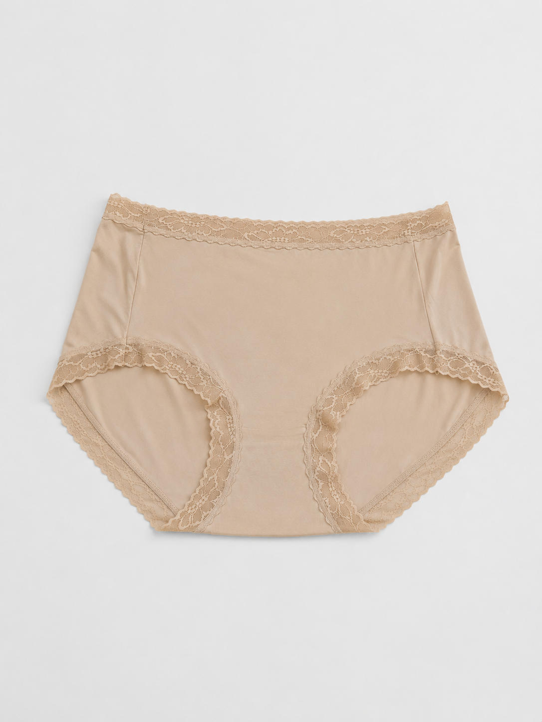 Elegant Lace Trim Mid-Waist Panties|Pack Of 3