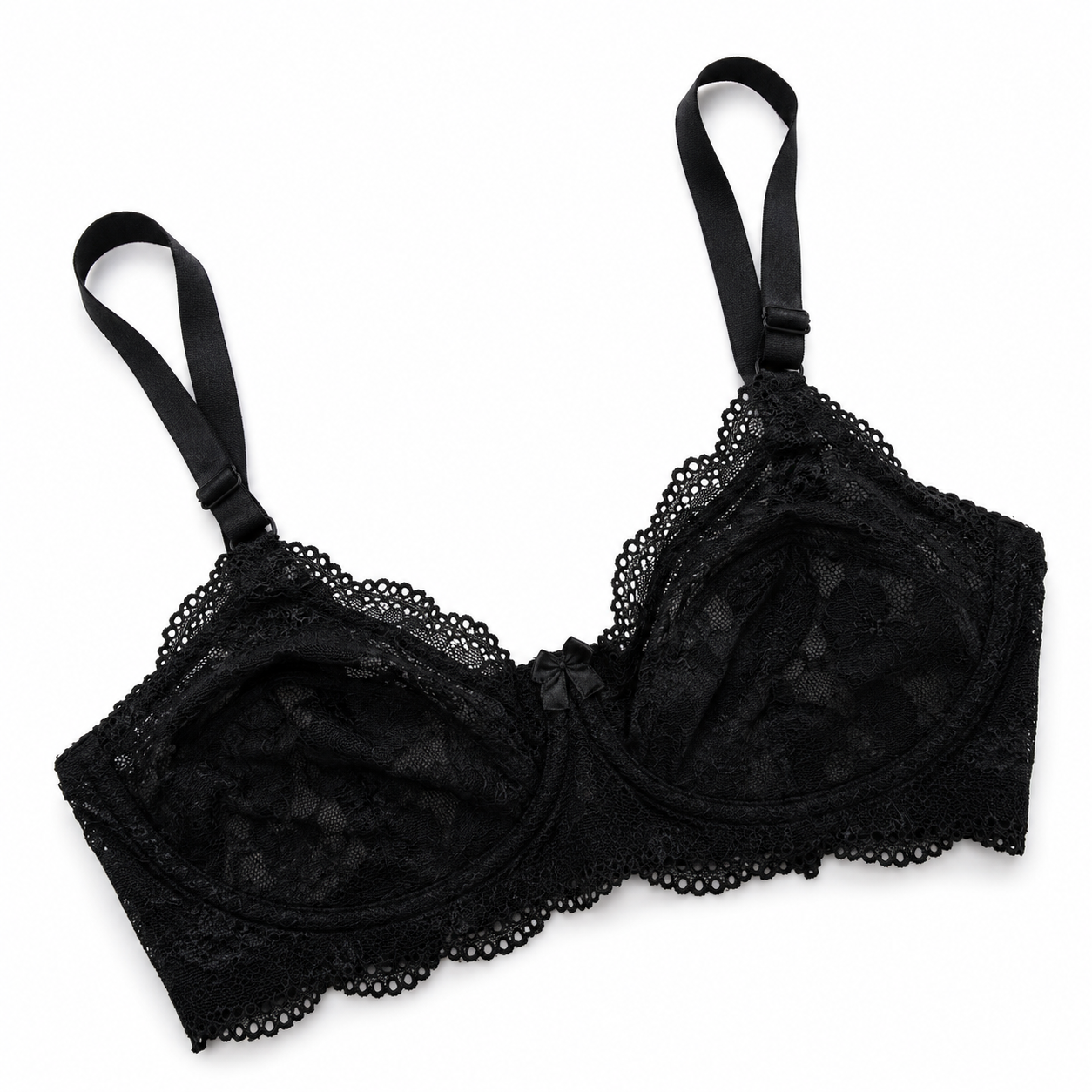 Floral Mesh Lace Non Padded Bra