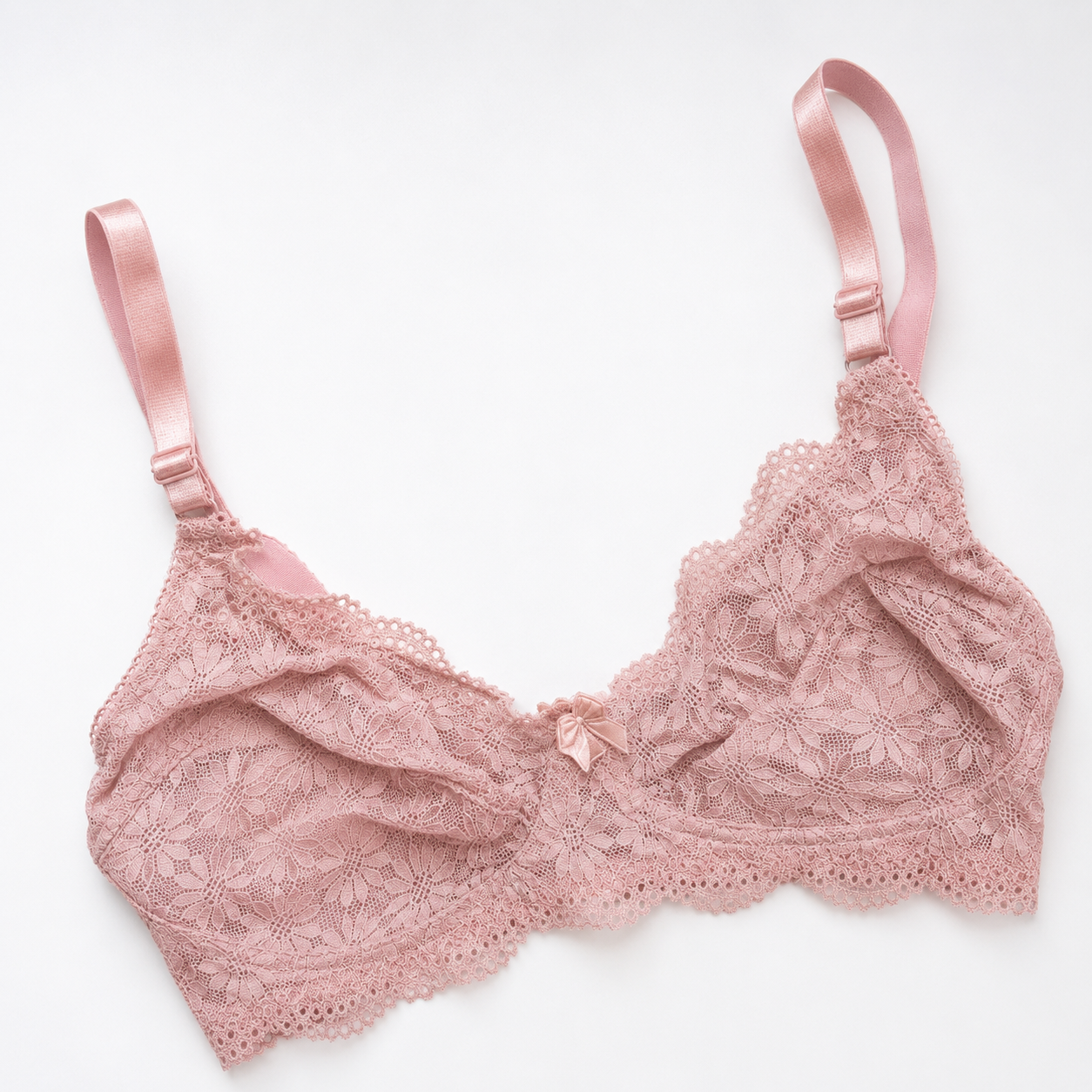 Floral Mesh Lace Non Padded Bra