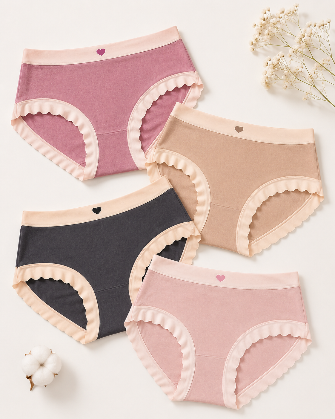 Seamless Comfort Mid-Waist Panties|Pack Of 3