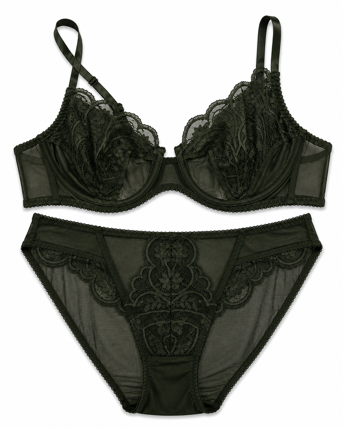Non Padded-Wired Bra Set-BloomWire